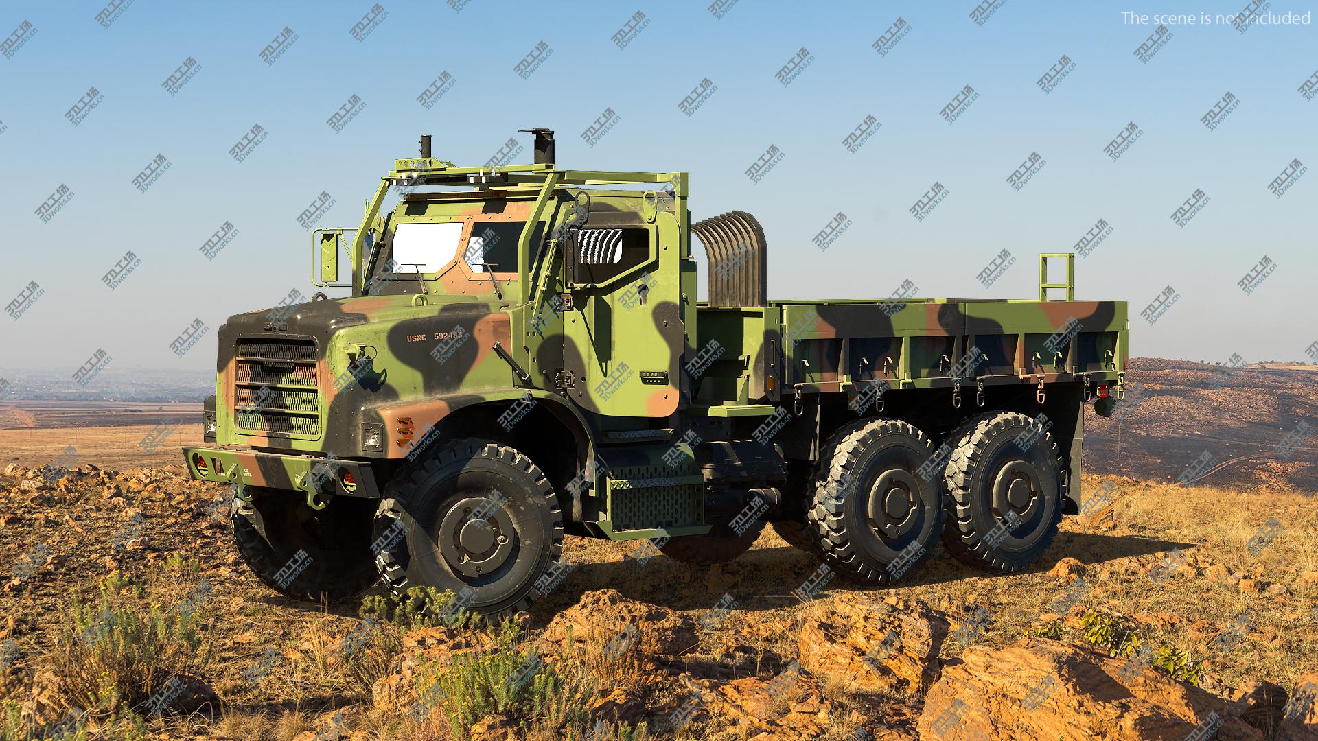 images/goods_img/202104093/Military Cargo Truck OshKosh MTVR MK23 Dusty 3D model/1.jpg